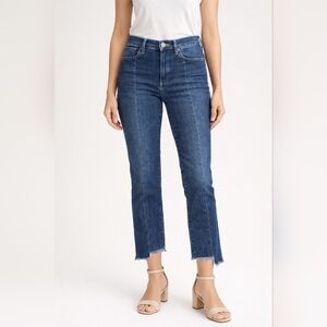 Just Black Jeans Women’s Size 28 Blue Raw Hem Cropped Ankle Denim #1115